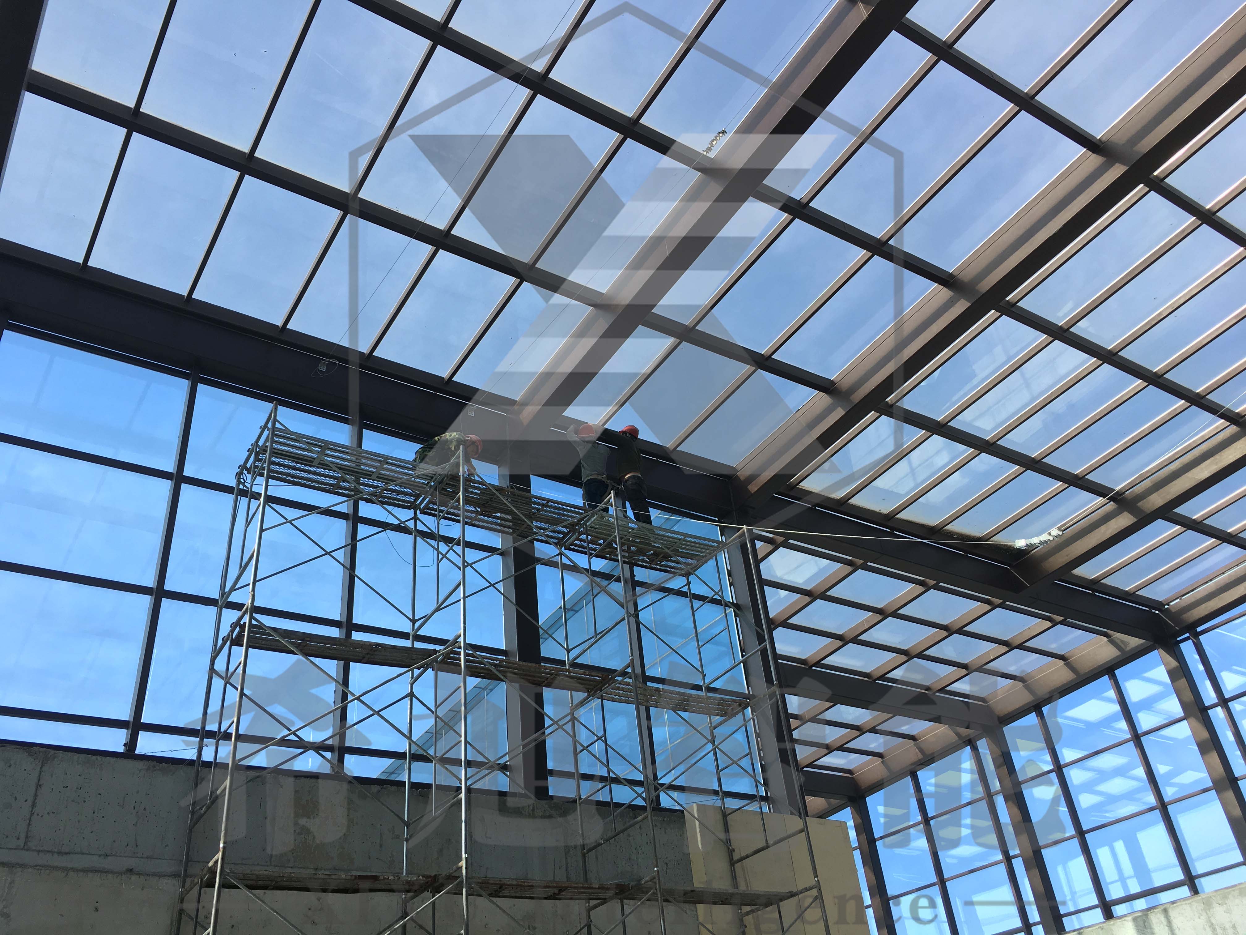 希旭智能內(nèi)蒙古呼和浩特黃河夢(mèng)幻水世界采光頂工程