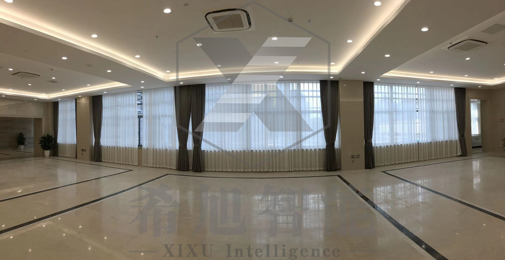 希旭智能浙江杭州浙江省委黨校文欣校區(qū)遮陽窗簾工程