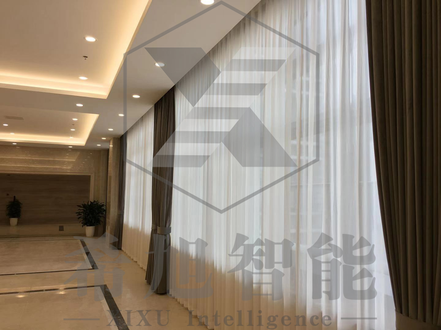 希旭智能浙江杭州浙江省委黨校文欣校區(qū)遮陽窗簾工程