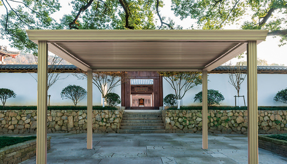 電動(dòng)遮陽防雨百葉涼亭